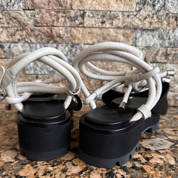 3.1 Phillip Lim Strappy Lugsole Sandal - Black & White - Picture 7 of 10